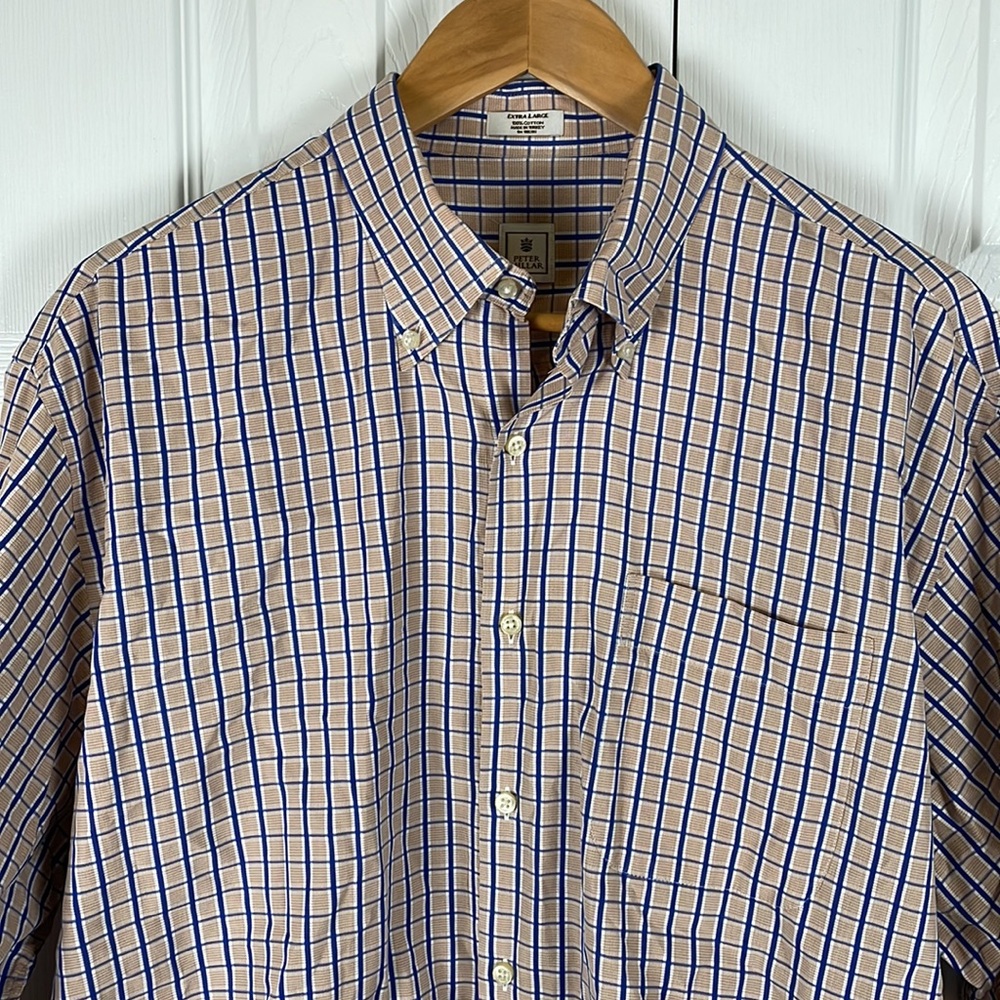 Peter Millar Long Sleeve Button Down Shirt Mens XL